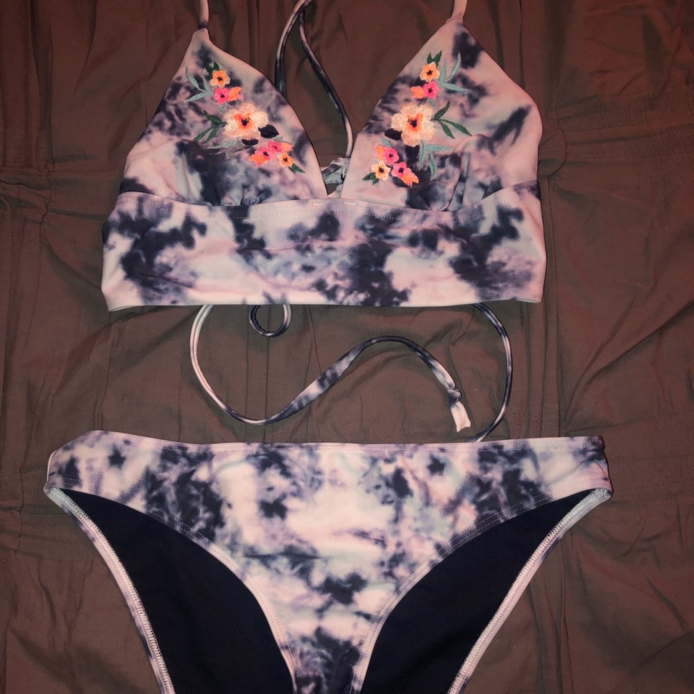Tie dye bikini swimsuit